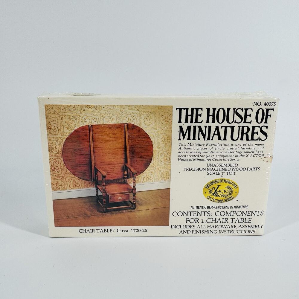 The House of Miniatures 40075 ~ Chair Table ~ NEW SEALED